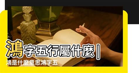 鴻字五行|專家解析：鴻字五行如何影響你的命運